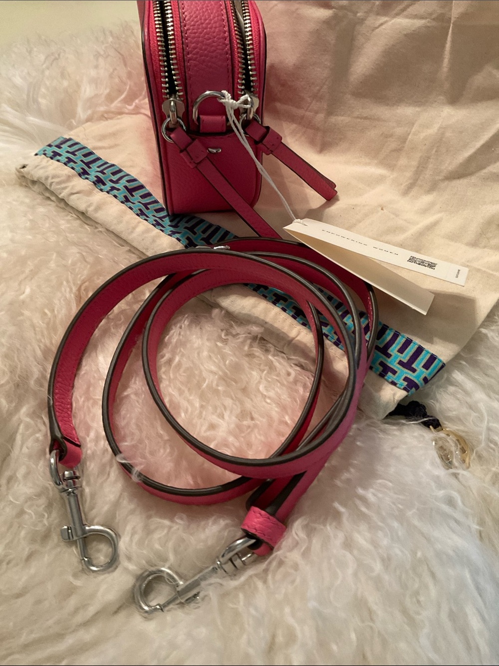 Tory Burch Pink Crossbody Camera Bag NWT - Picture 5 of 12